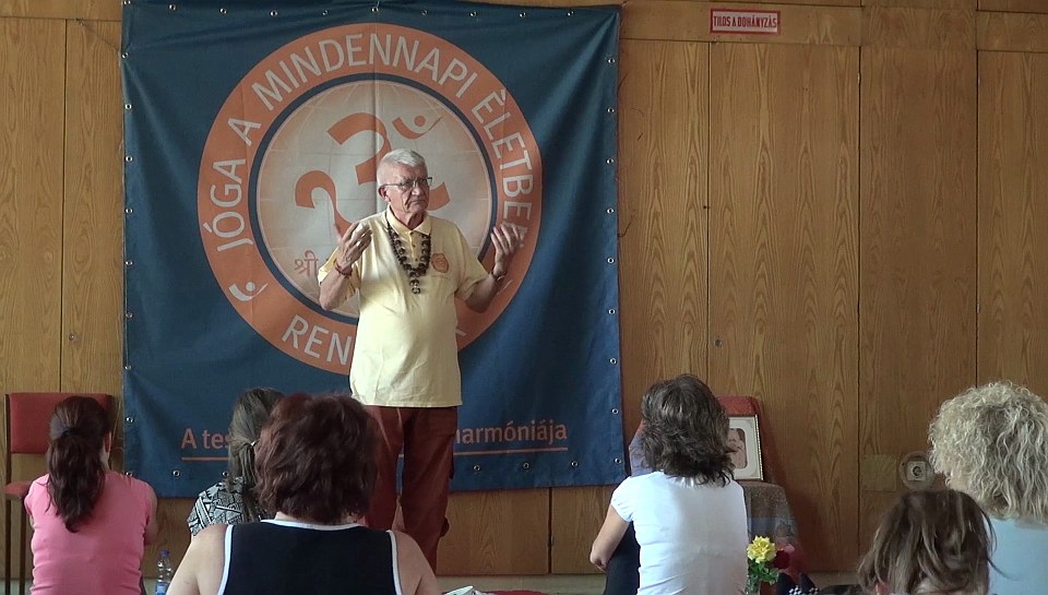 Yoga in Daily Life at Vegetarian Festival in Budapest, Hungary