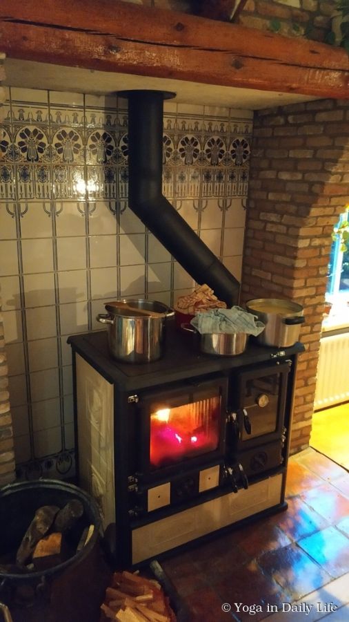 Swami Umapuri in The Netherlands, cooking workshop