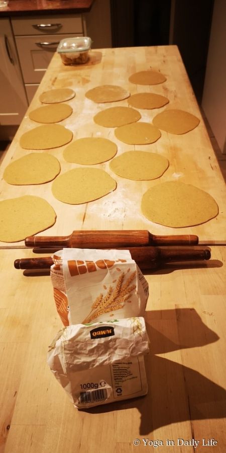 Swami Umapuri in The Netherlands, cooking workshop