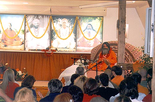 At the satsang in Zagreb ashram