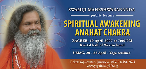 Swamiji arrives to Croatia in April