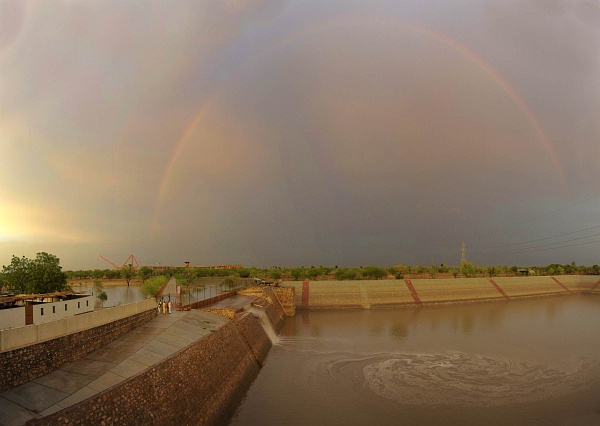 Heavy monsoon rains bring relief to thirsty nature and people in Jadan ashram