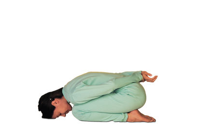 4 – 8 Yoga Mudra Forward Bend sitting on the Heels